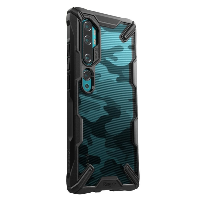 Ringke Fusion-X Back Case (Xiaomi Mi Note 10 / 10 Pro) camo black (XDXI0005)