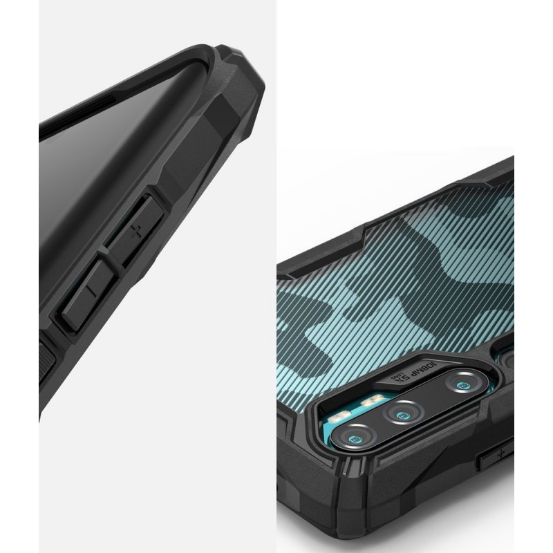 Ringke Fusion-X Back Case (Xiaomi Mi Note 10 / 10 Pro) camo black (XDXI0005)