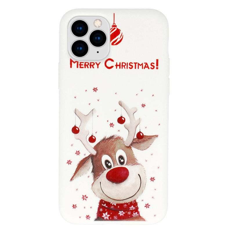 Christmas Back Cover Case (iPhone 12 Mini) design 2 white