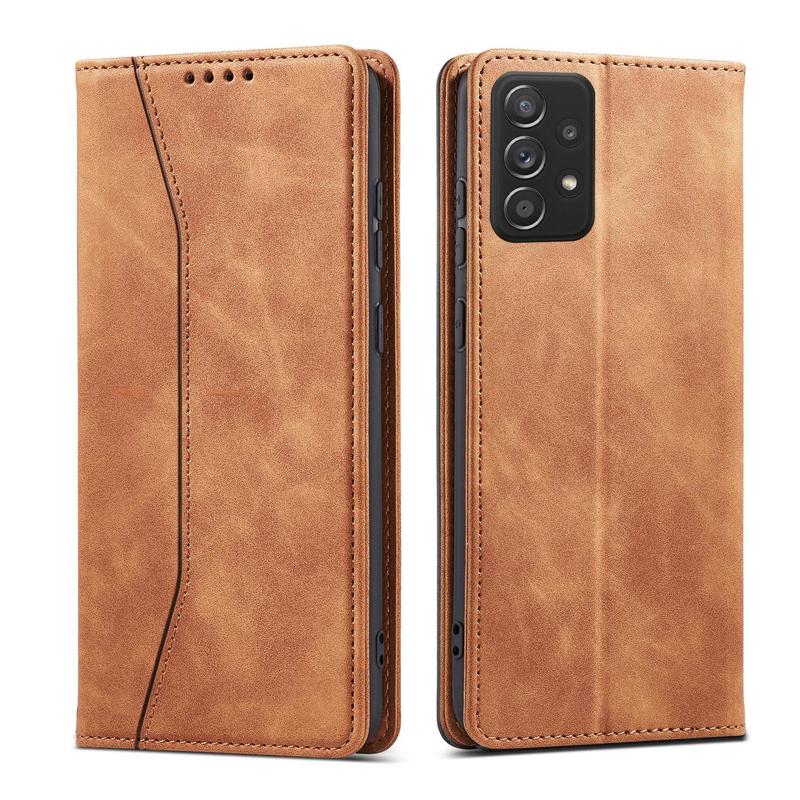 Magnet Fancy Wallet Case (Samsung Galaxy A52 / A52s) brown