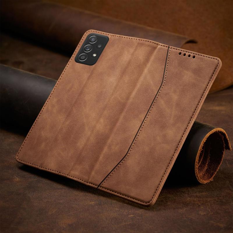 Magnet Fancy Wallet Case (Samsung Galaxy A52 / A52s) brown