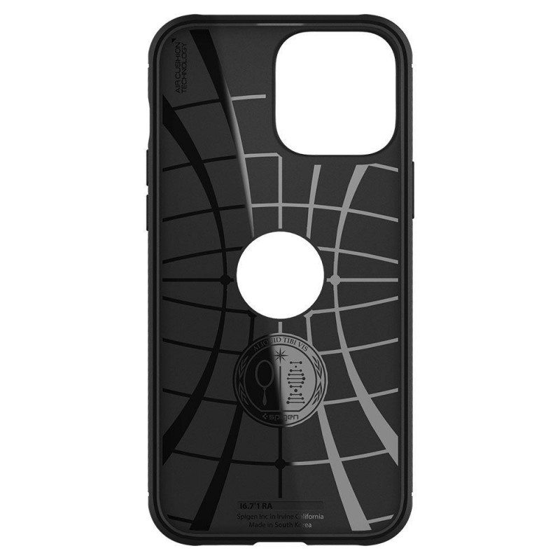 Spigen® Rugged Armor™ ACS03257 Case (iPhone 13 Pro) matte black