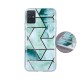 Geometric Marmur Case Back Cover (Samsung Galaxy A71) green