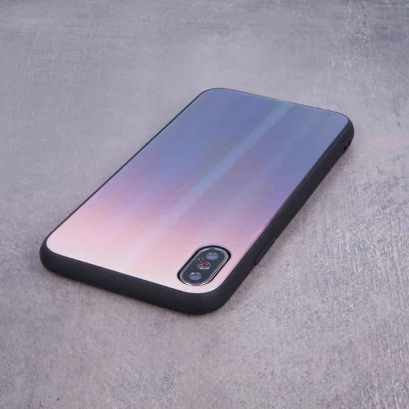 Aurora Glass Case Back Cover (Samsung Galaxy J4 Plus) brown-black