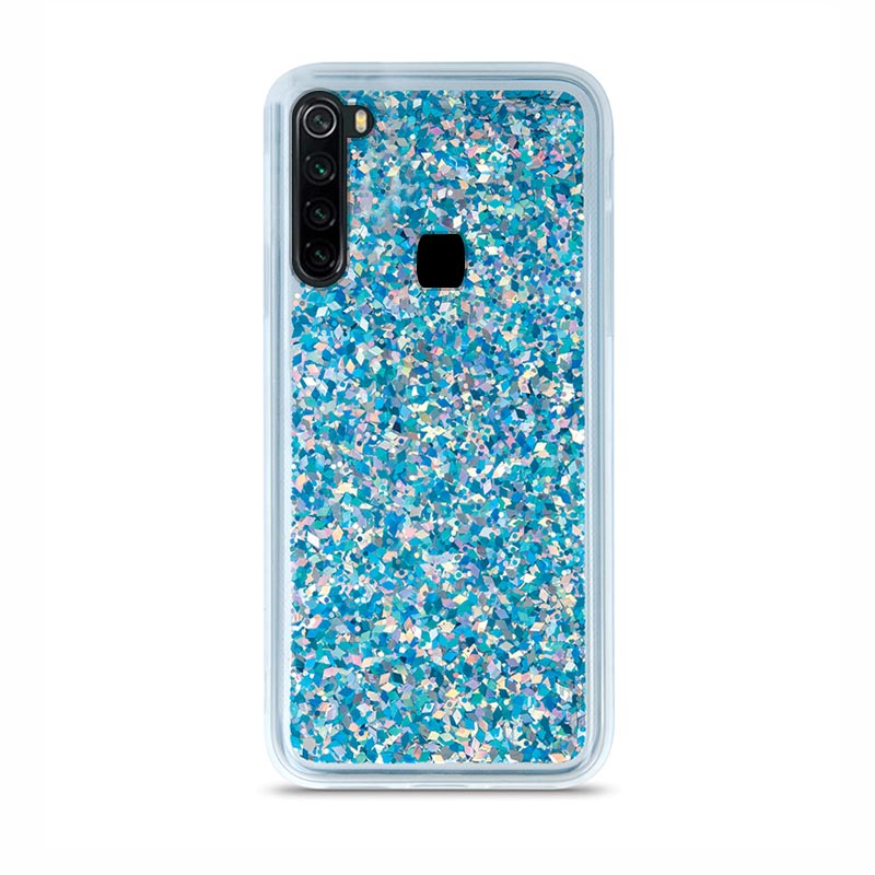 Liquid Crystal Glitter Armor Back Cover (Xiaomi Redmi Note 8T) blue