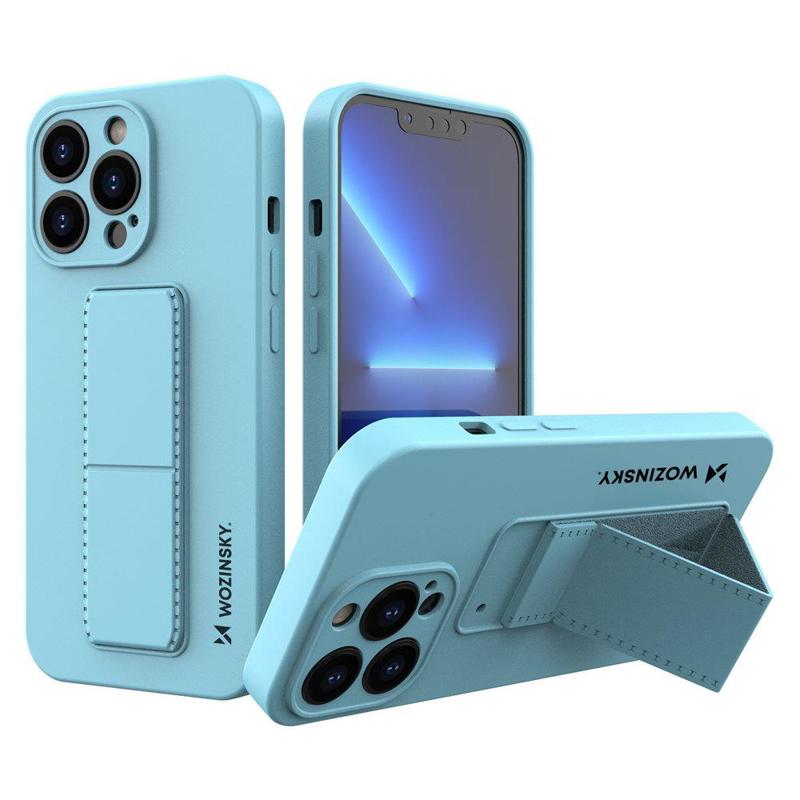 Wozinsky Kickstand Flexible Back Cover Case (iPhone 13) blue