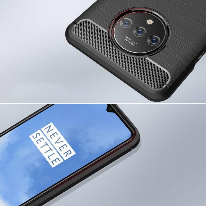Carbon Case Back Cover (OnePlus 7T) black