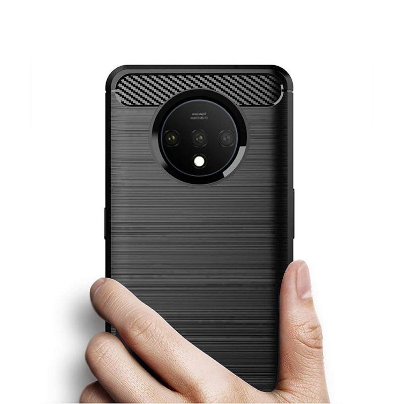 Carbon Case Back Cover (OnePlus 7T) black