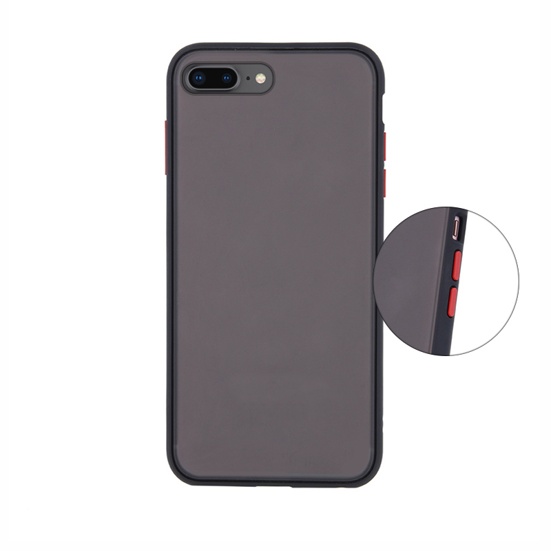 Colored Buttons Case Back Cover (iPhone 8 Plus / 7 Plus) black
