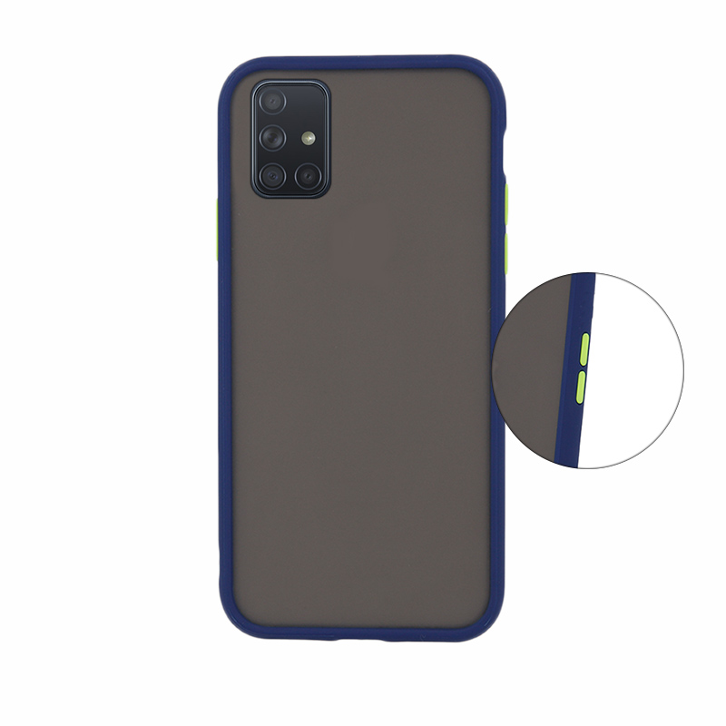 Colored Buttons Case Back Cover (Samsung Galaxy A51) blue