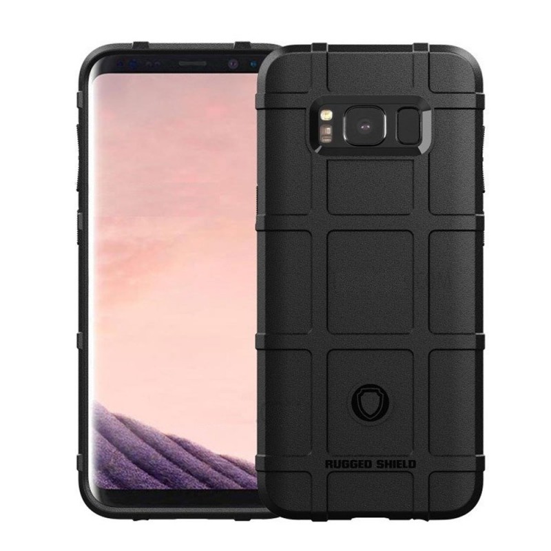 Anti-shock Square Armor Case Rugged Cover (Samsung Galaxy S8 Plus) black