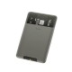 Baseus Αυτοκόλλητη Θήκη Καρτών Card Case (ACKD-A0G) dark-gray