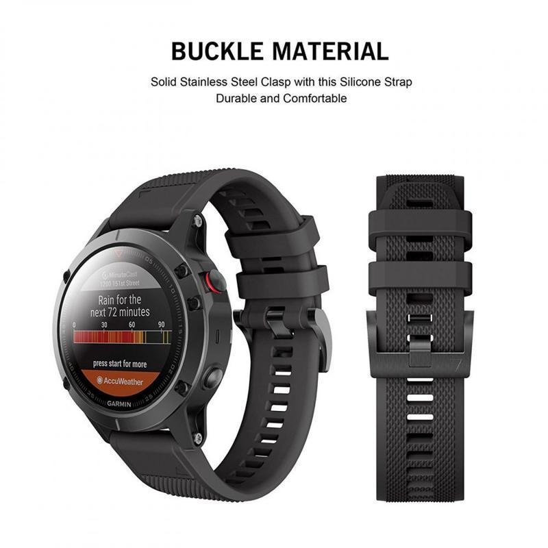 Tech-Protect Smoothband Λουράκι Σιλικόνης (Garmin Fenix 5 / 6 / 6 Pro / 7) black