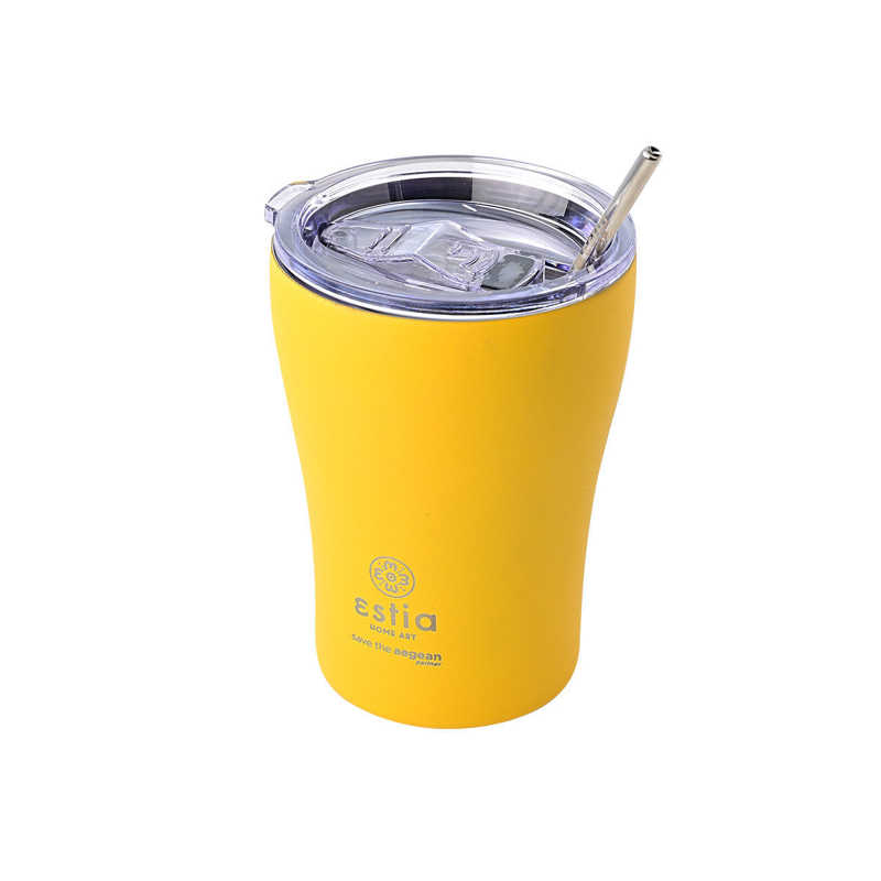 Estia Coffee Mug 350ml Save Τhe Aegean (Pinapple Yellow)