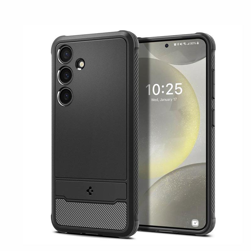 Spigen® Rugged Armor™ ACS07346 Case (Samsung Galaxy S24) matte black