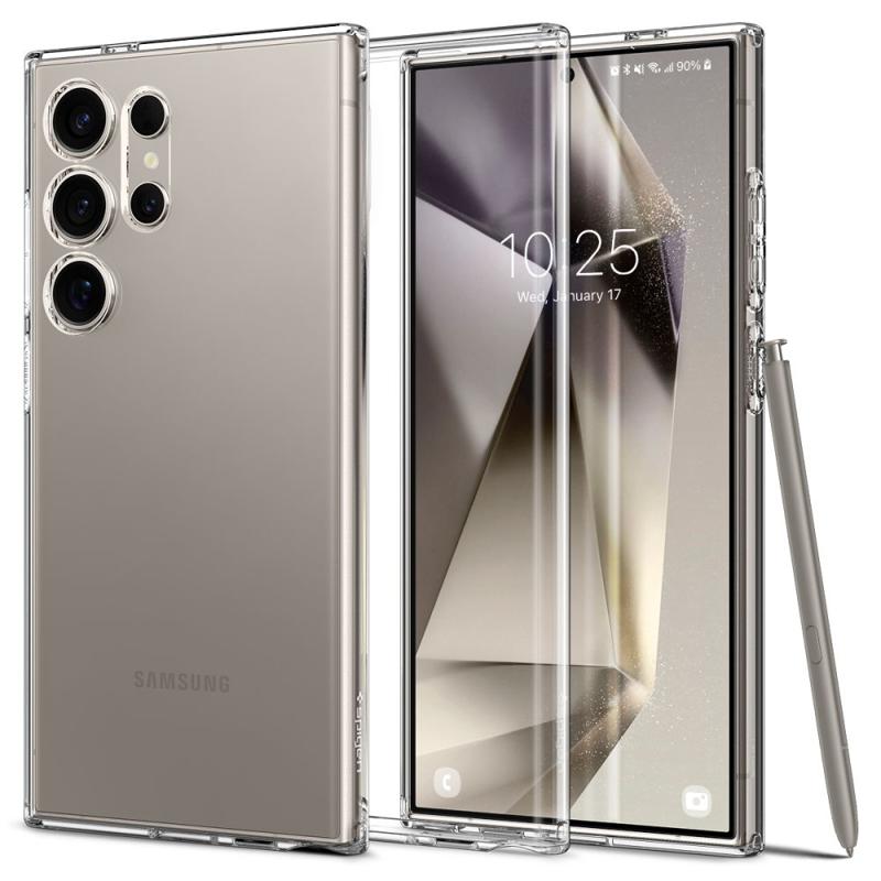 Spigen® Liquid Crystal™ ACS07283 Case (Samsung Galaxy S24 Ultra) crystal clear
