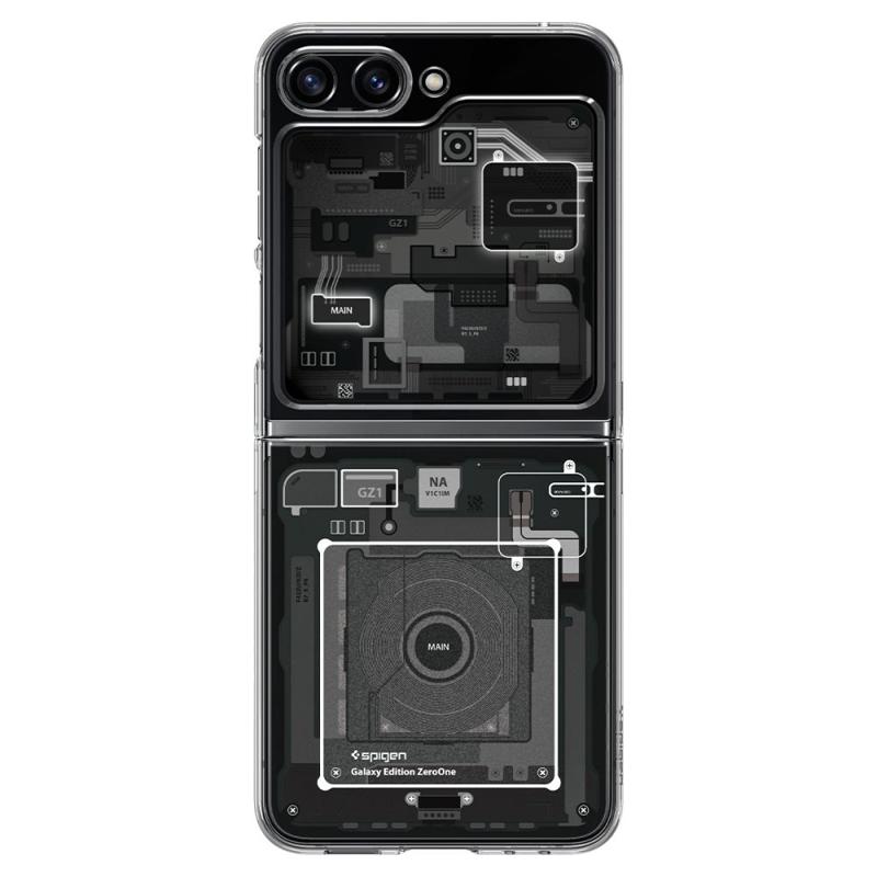 Spigen® Airskin ACS06971 Flip Cover Case (Samsung Galaxy Z Flip 5) zero one