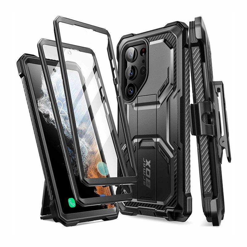 Supcase Iblsn ArmorBox Full Body Set Case (Samsung Galaxy S23 Ultra) black