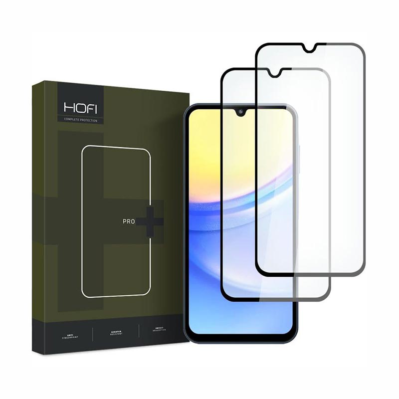 Hofi Glass Pro+ 2x Pack Full Face Tempered Glass (Samsung Galaxy A25 5G) black