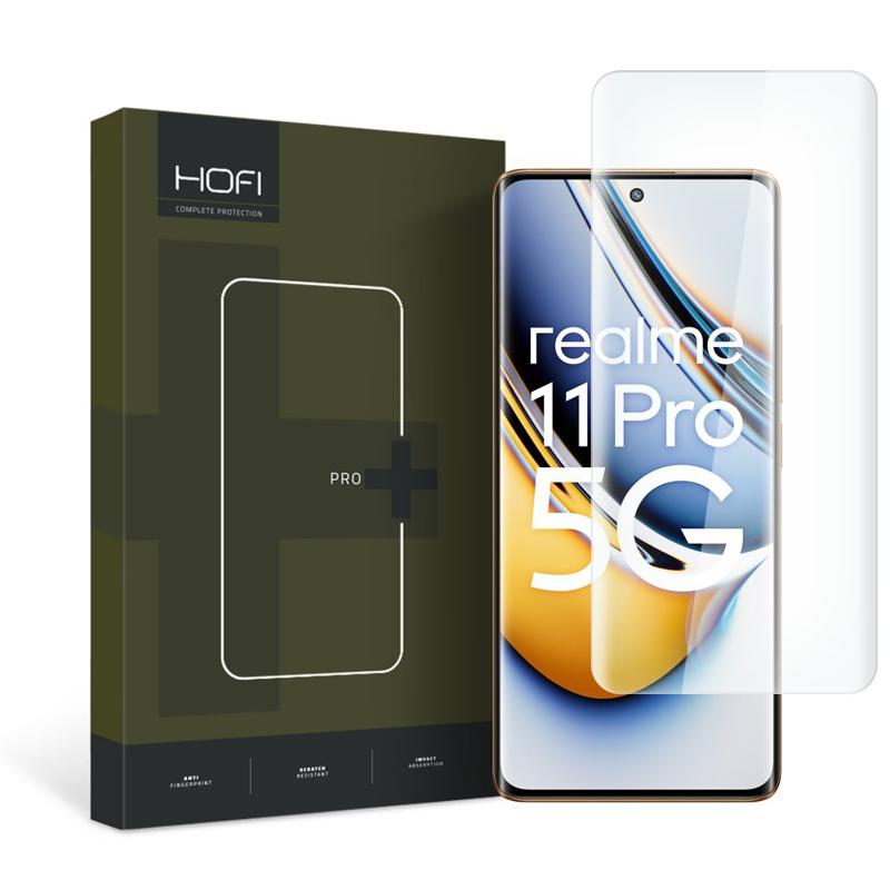 Hofi UV 9H Tempered Glass Full Coveraged (Realme 11 Pro / 11 Pro Plus) clear