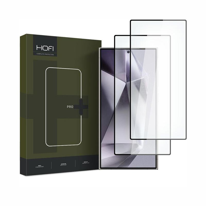 Hofi Glass Pro+ 2x Pack Full Face Tempered Glass (Samsung Galaxy S24 Ultra) black