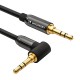 Wozinsky Audio Angled Cable (Male-Male) AUX Jack 3.5mm 3m (WACSAB) black