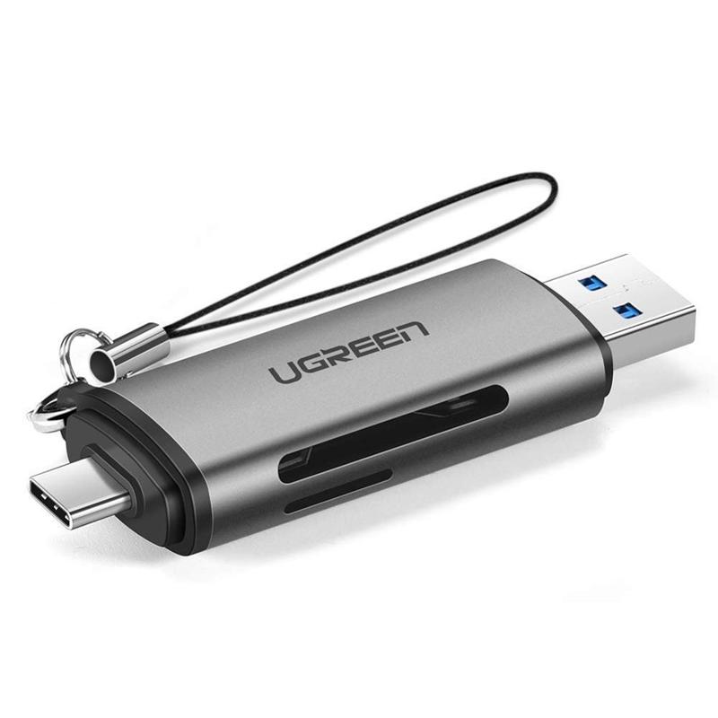 Ugreen Portable Card Reader OTG Type-C 3.0 / USB 3.0 για MicroSD/SD (50706)