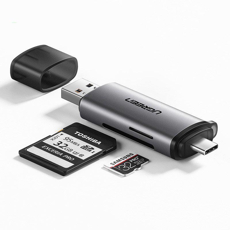 Ugreen Portable Card Reader OTG Type-C 3.0 / USB 3.0 για MicroSD/SD (50706)