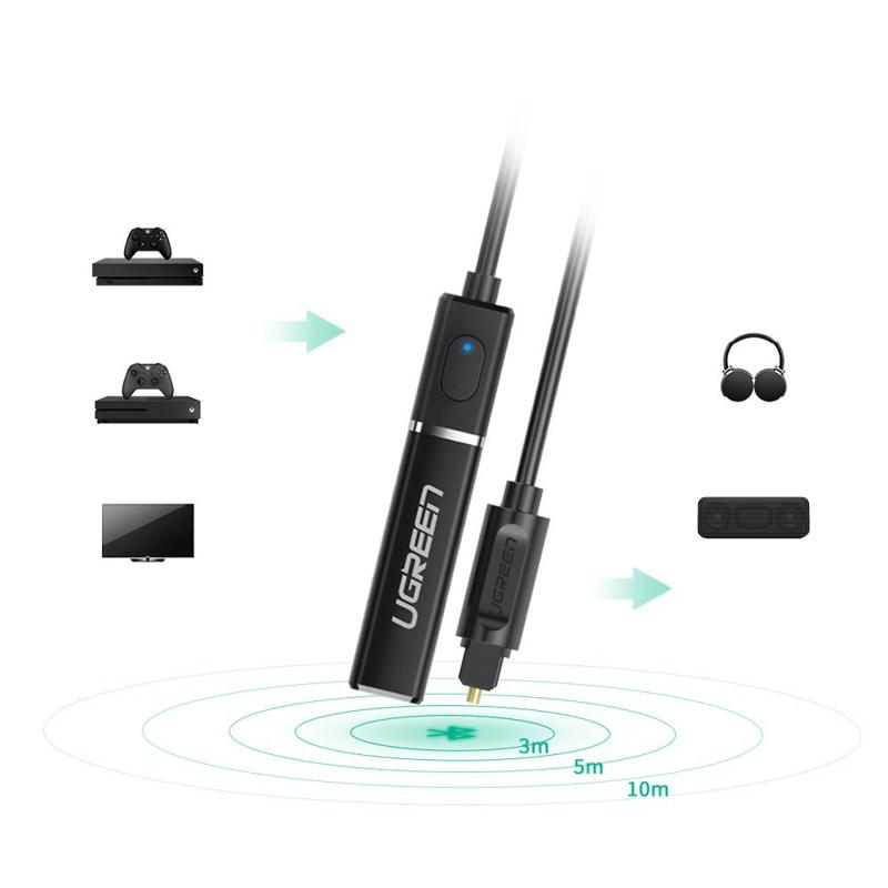 Ugreen Optical Audio TV Transmitter Bluetooth 4.2 σε Toslink Optical (50213 CM150) black