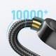 Joyroom Fast Charge Braided Cable Type-C / Type-C LCD Screen PD 100W 1.2m (S-CC100A4) black