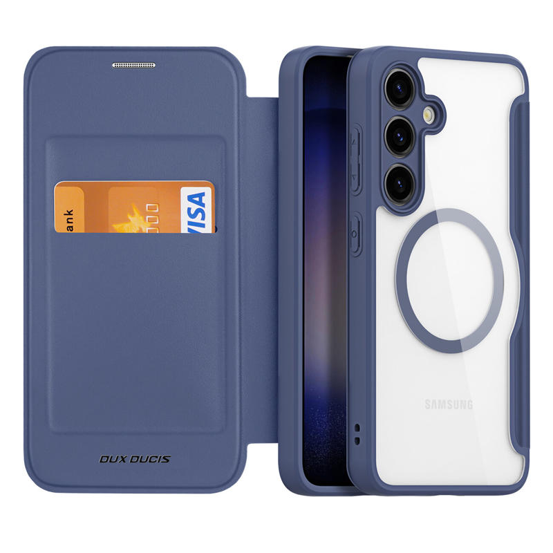 Dux Ducis Skin X Pro Magsafe Book Cover Case (Samsung Galaxy S24 Plus) blue