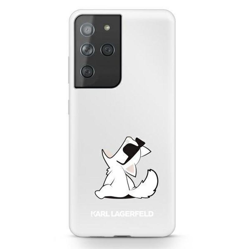 Karl Lagerfeld® Choupette Fun Hardcase Cover (Samsung Galaxy S21 Ultra) clear