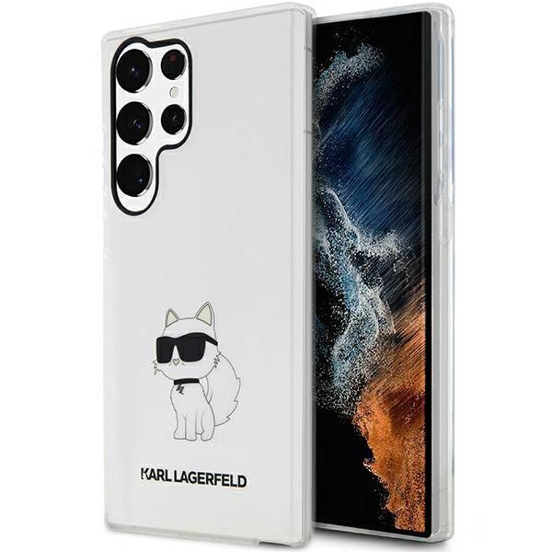 Karl Lagerfeld® Ikonik Choupette Hardcase Cover (Samsung Galaxy S23 Ultra) clear