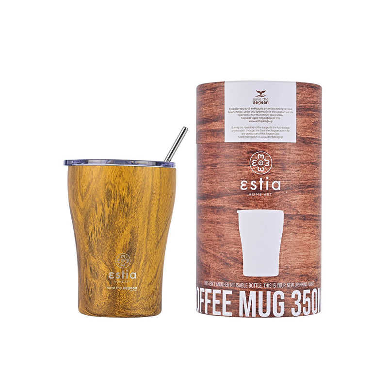 Estia Coffee Mug 350ml Save Τhe Aegean (Sekoya)