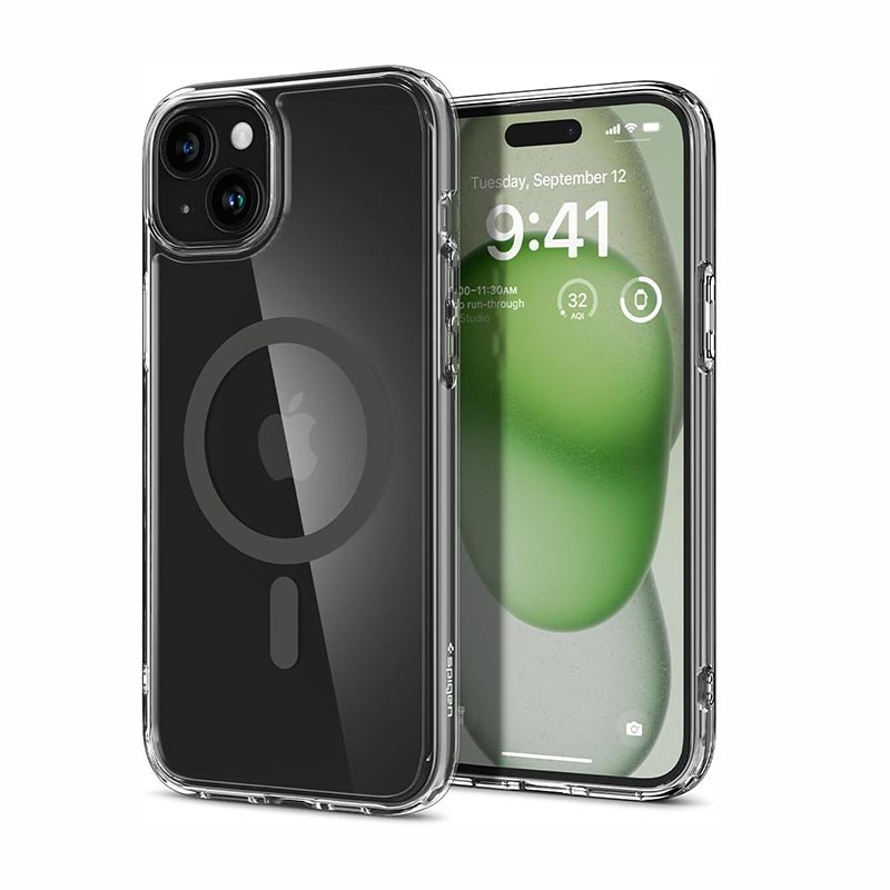 Spigen® Ultra Hybrid™ Magfit ACS06662 Case (iPhone 15 Plus / 14 Plus) clear graphite