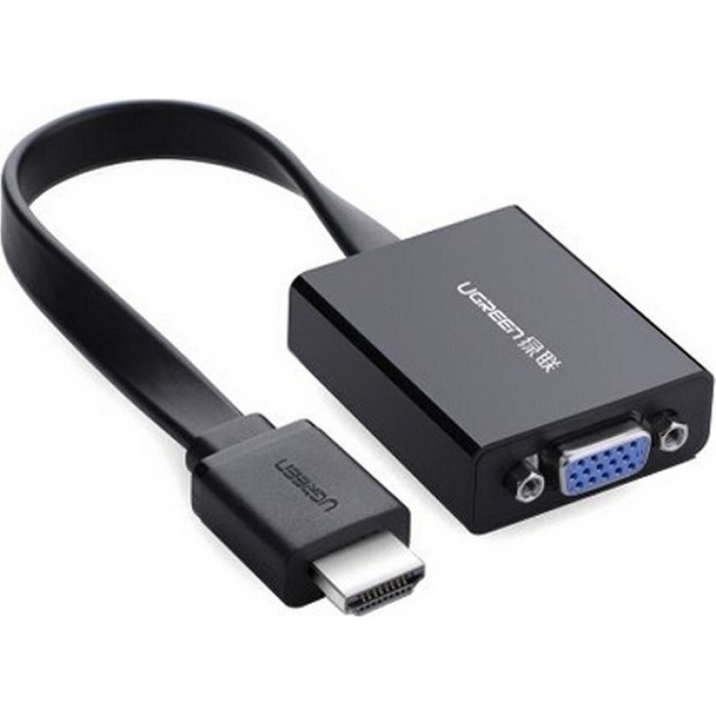 Ugreen Αdapter HDMI (male) - VGA (female) με Υποδοχές 3.5mm Jack Ήχου + Micro USB (40248) black