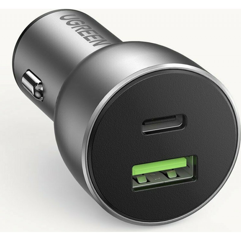 Ugreen Car Charger USB / Type-C QC3.0 PD 36W 3A (CD213 60980) gray