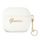 Guess Silicone Charm Heart Collection GUA3LSCHSH Case (Apple AirPods 3) white