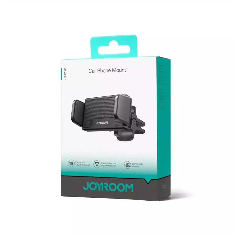 Joyroom JR-ZS377 Car Phone Holder Βάση Στήριξης Κινητού για Αεραγωγό Αυτοκινήτου (black)