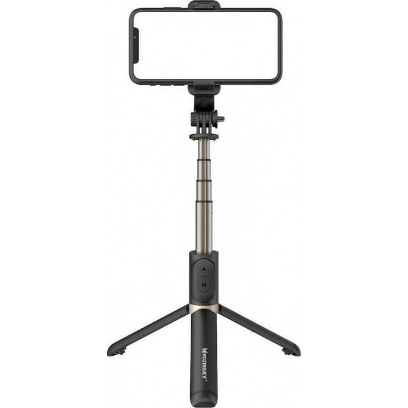 Wozinsky Selfie Stick Telescopic Tripod + Bluetooth Remote Control (WSSTK-01-BK) black