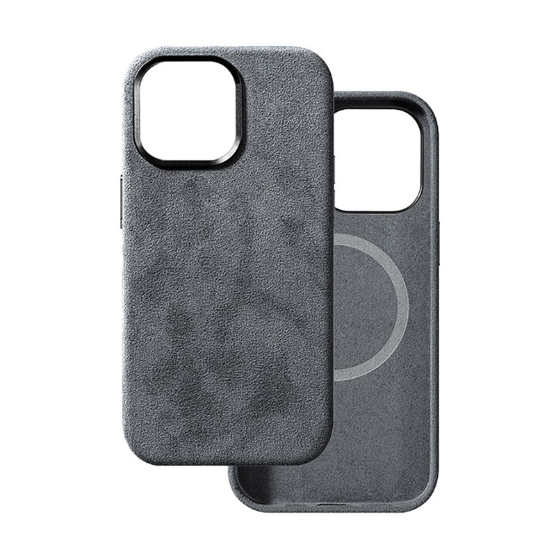 Alcane Velvet Magsafe Case (iPhone 15 Plus) grey