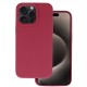 Silicone Velvet Case Back Cover (Realme C53) burgundy