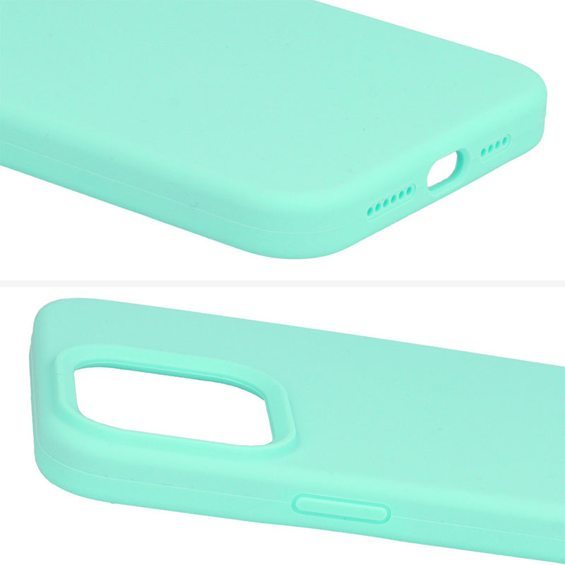 Silicone Velvet Case Back Cover (Xiaomi Redmi 12) mint