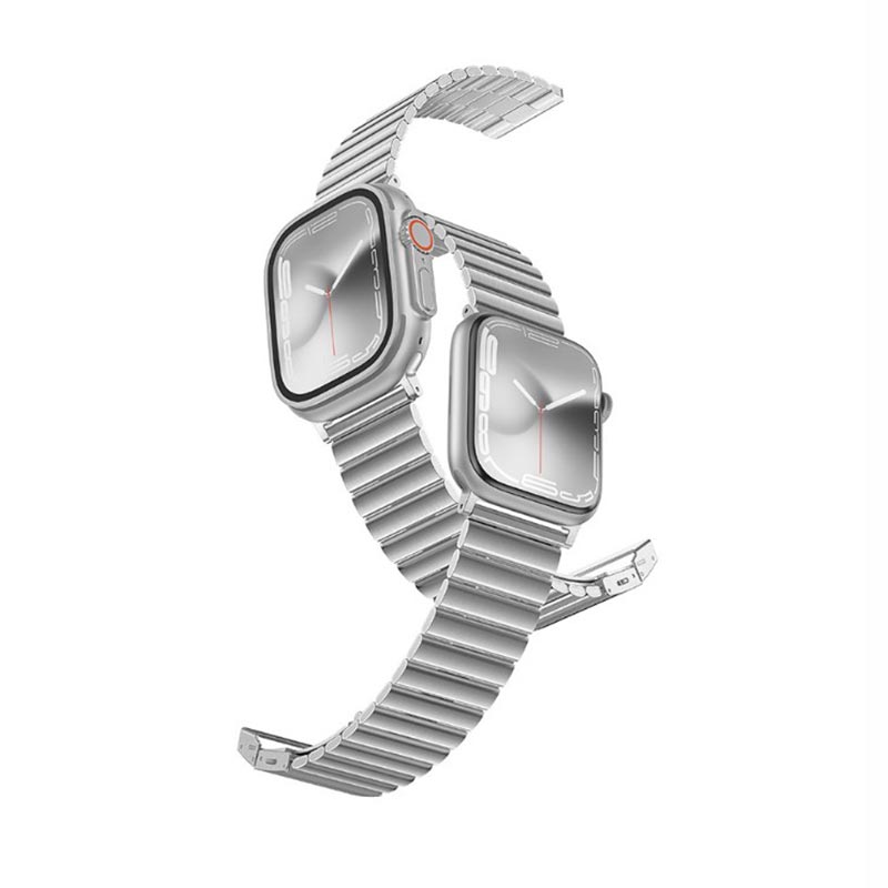 Amazing Thing Band Titan Steel Λουράκι TSE49GY (Apple Watch) (42/44/45/49mm) silver