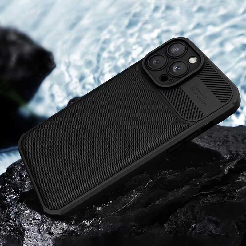 Camera Protected Rubber Armor Case (Xiaomi Redmi 12C) black