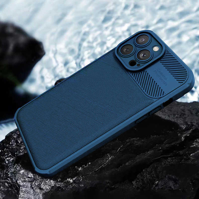 Camera Protected Rubber Armor Case (Xiaomi Redmi 12C) dark blue