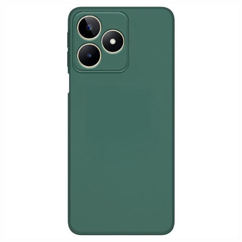 Soft Matt Case Back Cover (Realme C53) green