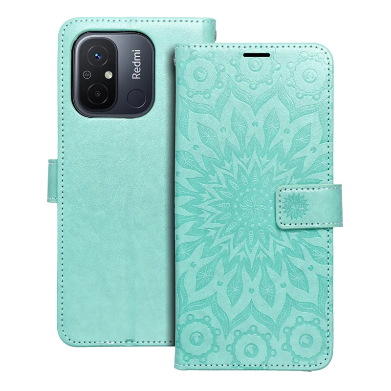 Forcell Mezzo Mandala Book Cover Case (Xiaomi Redmi 12C) green