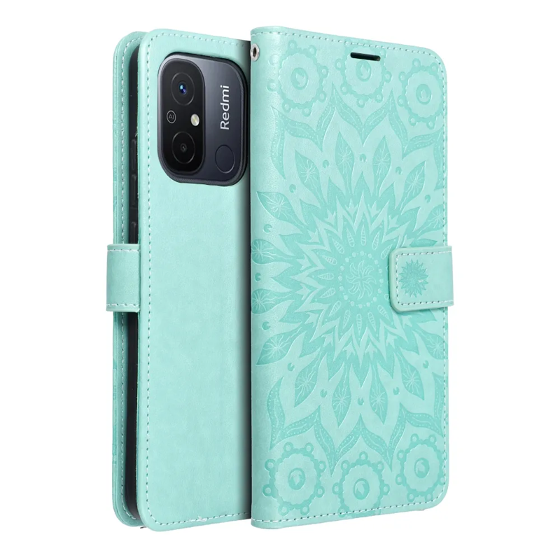 Forcell Mezzo Mandala Book Cover Case (Xiaomi Redmi 12C) green