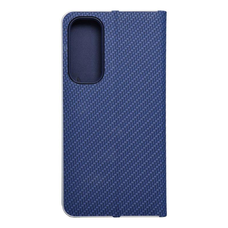 Luna Carbon Book Cover Case (Samsung Galaxy A55 5G) blue